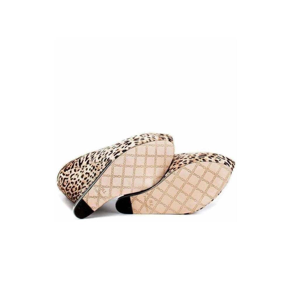 L.A.M.B. - Leopard Print Leather Wedge - US 5.5 - Picture 6 of 6